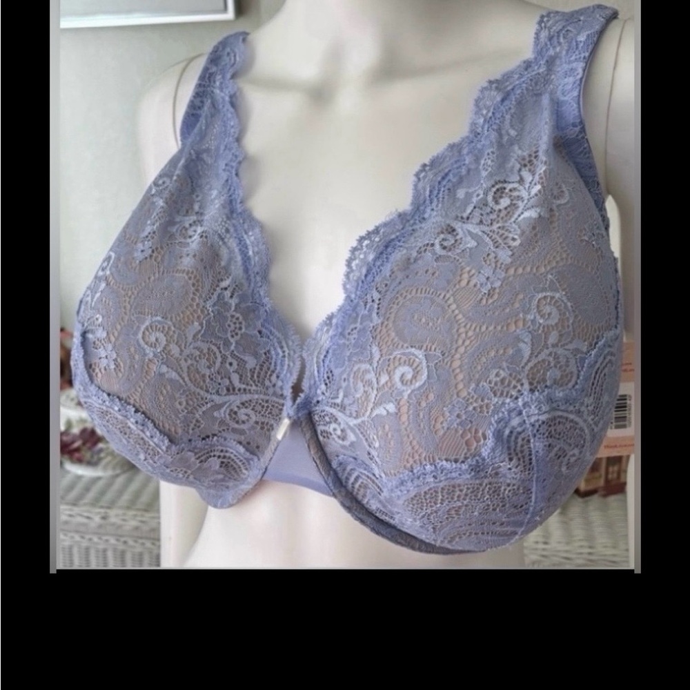 ThirdLove 24/7 Lace Contour Plunge Underwire Bra in Lavender Color Size 44B NWT